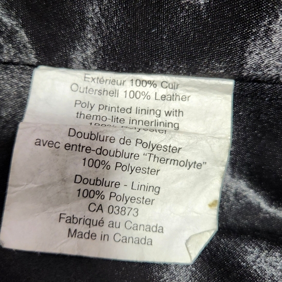 Alaska vintage Button-down Leather Jacket Size Small black - Picture 10 of 11